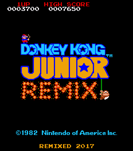 Donkey Kong Jr Remix Multigame High Score Save Kit with Trainer