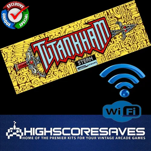 WiFi Enabled Tutankham Free Play and High Score Save Kit