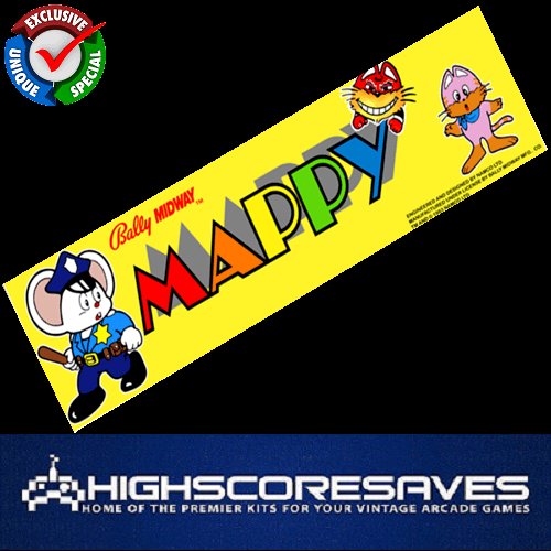 Mappy Free Play and High Score Save Kit