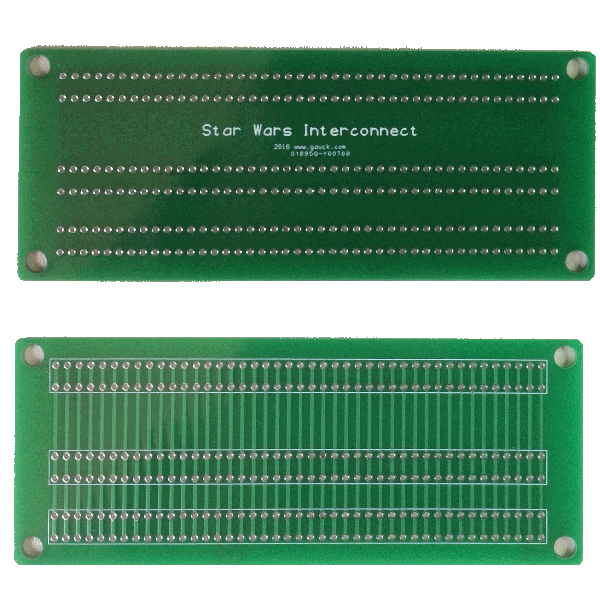 Star Wars and Empire Strikes Back Interconnect pcb (Blank Board Only)