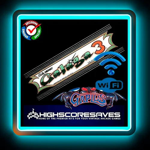 Wifi Enabled Galaga 3 | Gaplus Free Play and High Score Save Kit