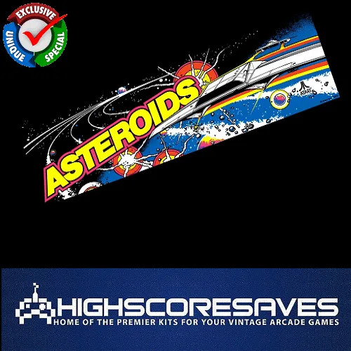Asteroids Free Play and High Score Save Kit