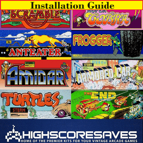 Installation Guide | Scramble Multigame Free Play and High Score Save Kit