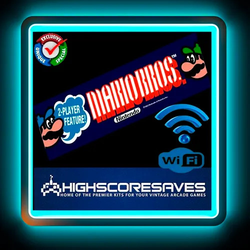 WiFi Enabled Mario Bros Free Play and High Score Save Kit